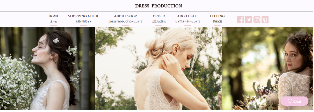 DRESSPRODUCTION�̃z�[���y�[�W�摜